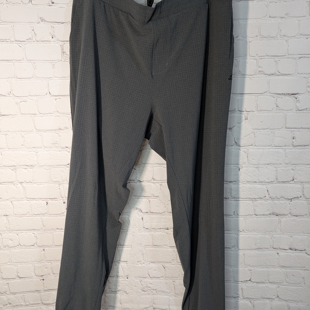 Adidas Gray Sweatpants with Straight Leg Design
